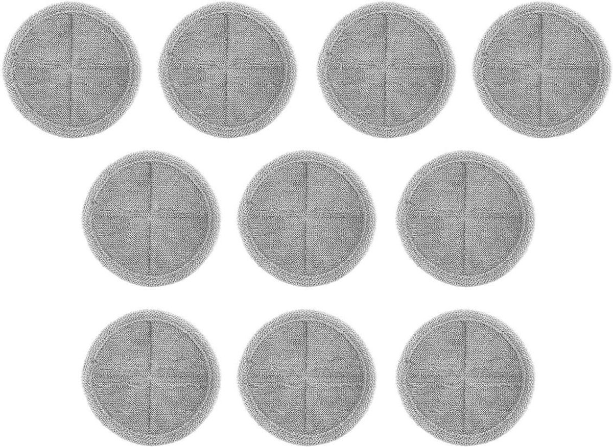 Allecto plus - 10 stuks 16 cm microvezel mop pads voor mop met spray functie - drijvende mop - reiniging accessoires.