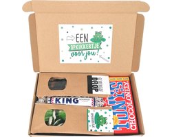 Opkikkertje brievenbus cadeau - Een opkikkertje voor jou - Snoepkikkers - Tony Chocolonely -Dropmix - King pepermunt