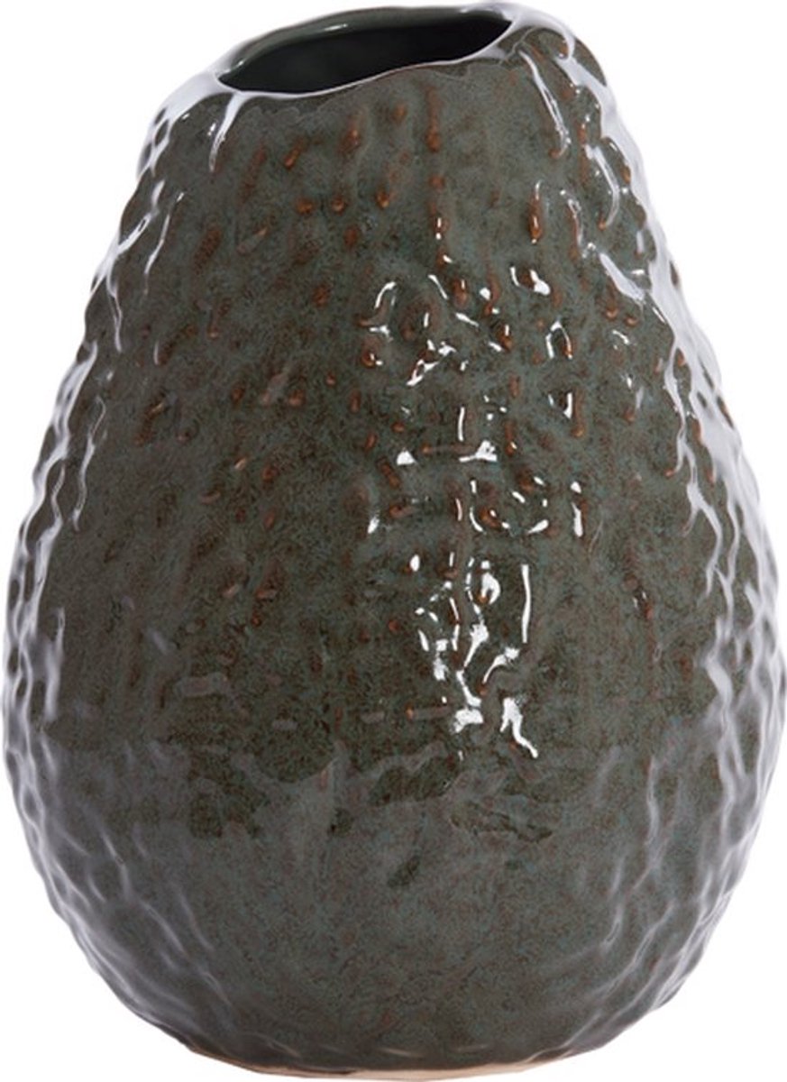 Light&living Vaas deco 17,5x23,5 cm AVOCADO keramiek bruin+groen
