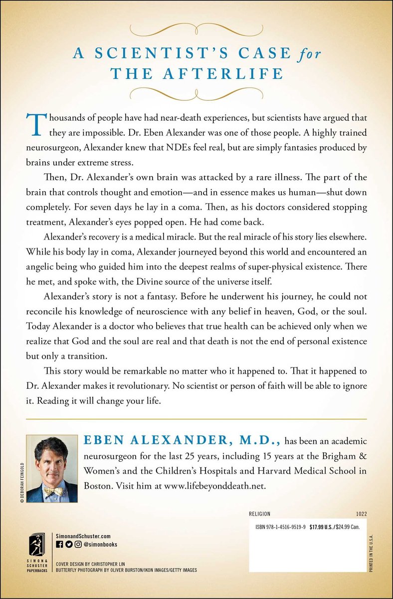 Proof Of Heaven - back cover