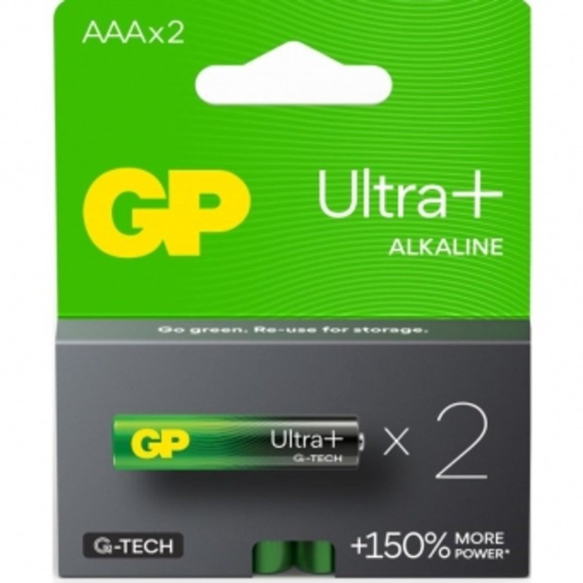 GP Ultra Plus + AAA Alkaline Batterijen 20 Stuks