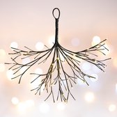 Lomera LED Decoratieve Maretak - Warm Witte Led's - Flexibel PVC Takjes - Spatwaterdicht Adapter - Geschikt voor Binnen en Buiten - IP44 Beschermwaarde - Kerstdecoratie - Feestverlichting
