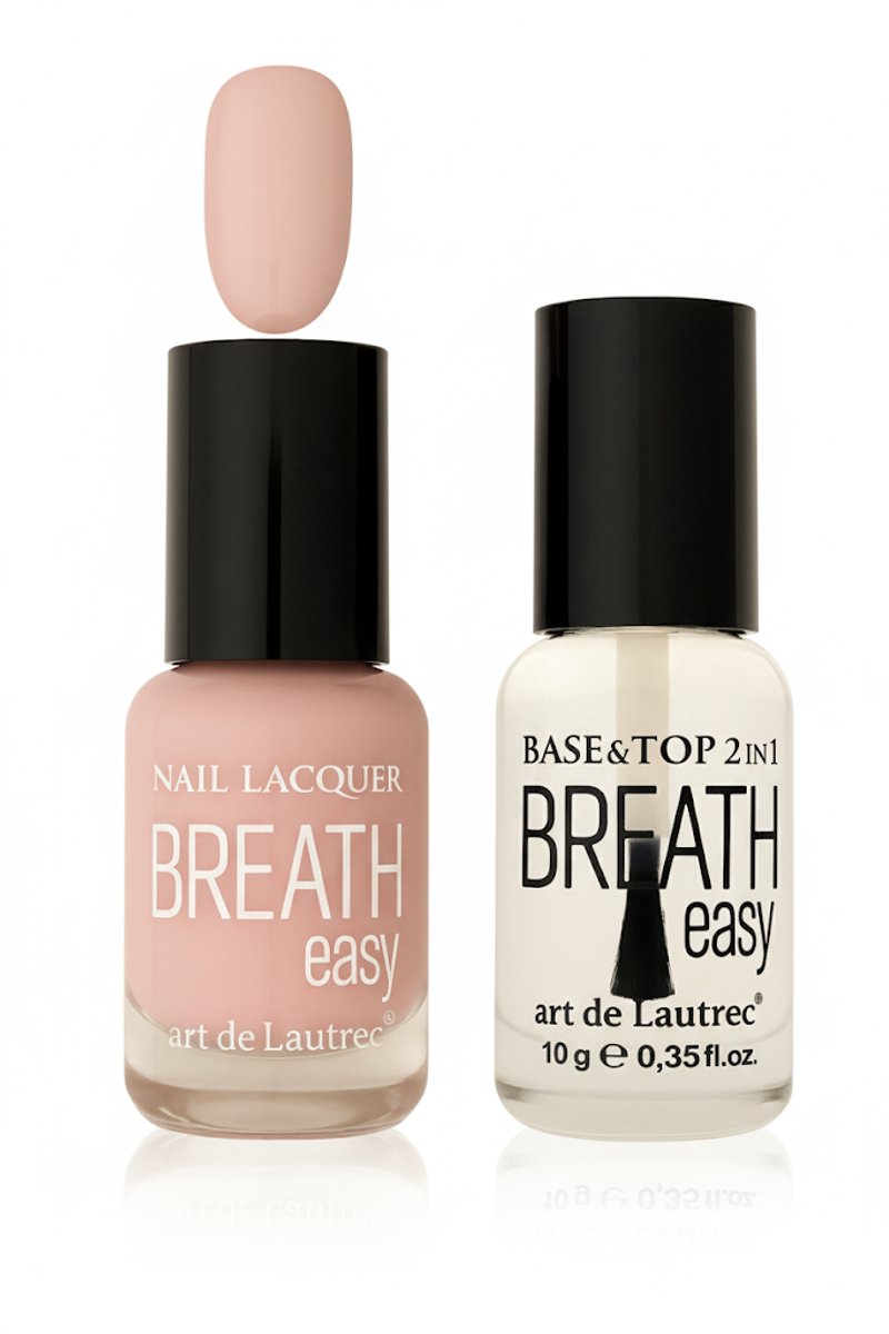 Art de Lautrec® Halal Nagellak Duo Set No. 10 + Top & Base Coat – Ademend & Waterdoorlatend voor Gezonde, Verzorgde Nagels