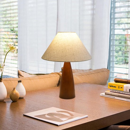HOMCOM Tafellamp, 40 W tafellamp, nachtkastlamp in industriële stijl, bureaulamp met E27 fitting voor slaapkamer, woonkamer, zwart, inclusief LED- lamp