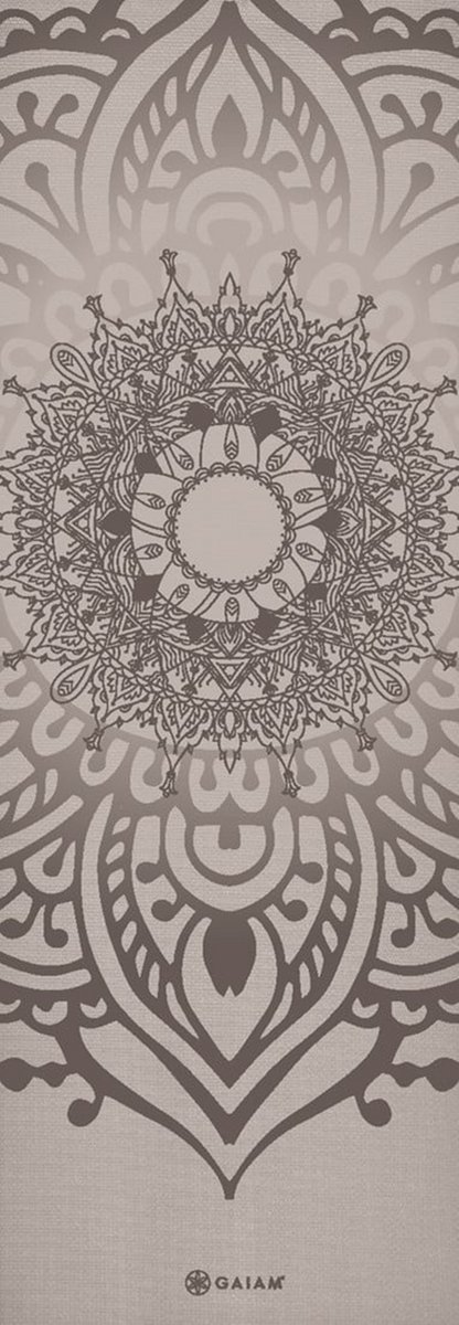 Gaiam Yoga Mat - Sustained Grey Sundial Layers - 5 mm