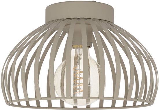 EGLO Mogano 3 Plafondlamp – E27 – Ø 28 cm – Zandkleur – Staal