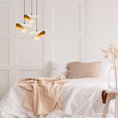 Asir - Kroonluchter - Wit goud - 45 x 106 x 45