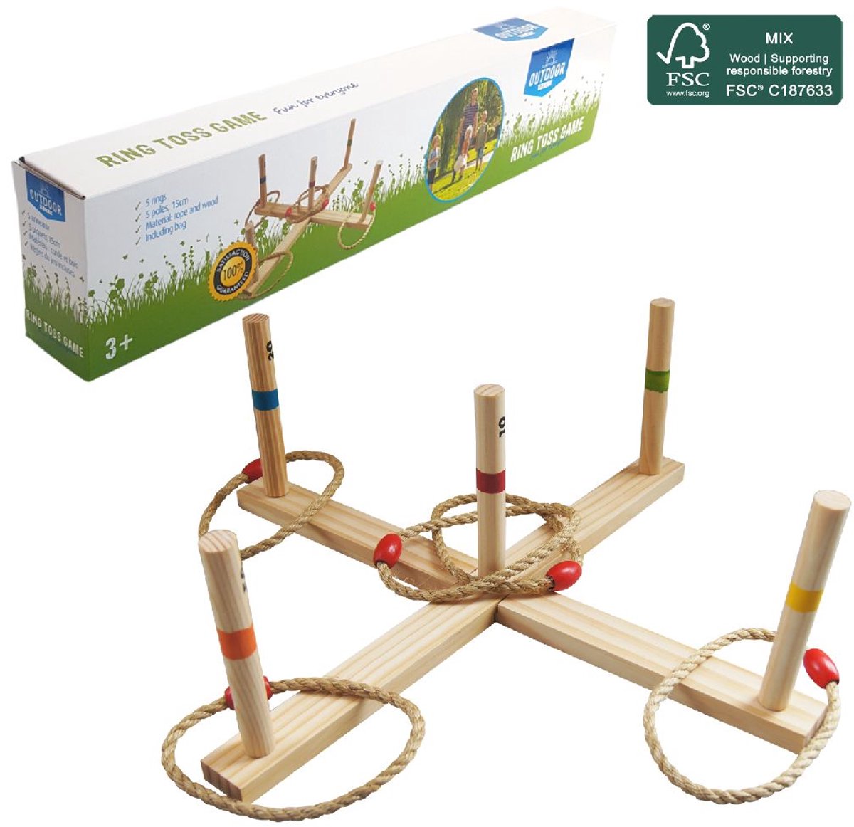 Outdoor Play - Ringwerpspel - Inclusief Draagtas - FSC