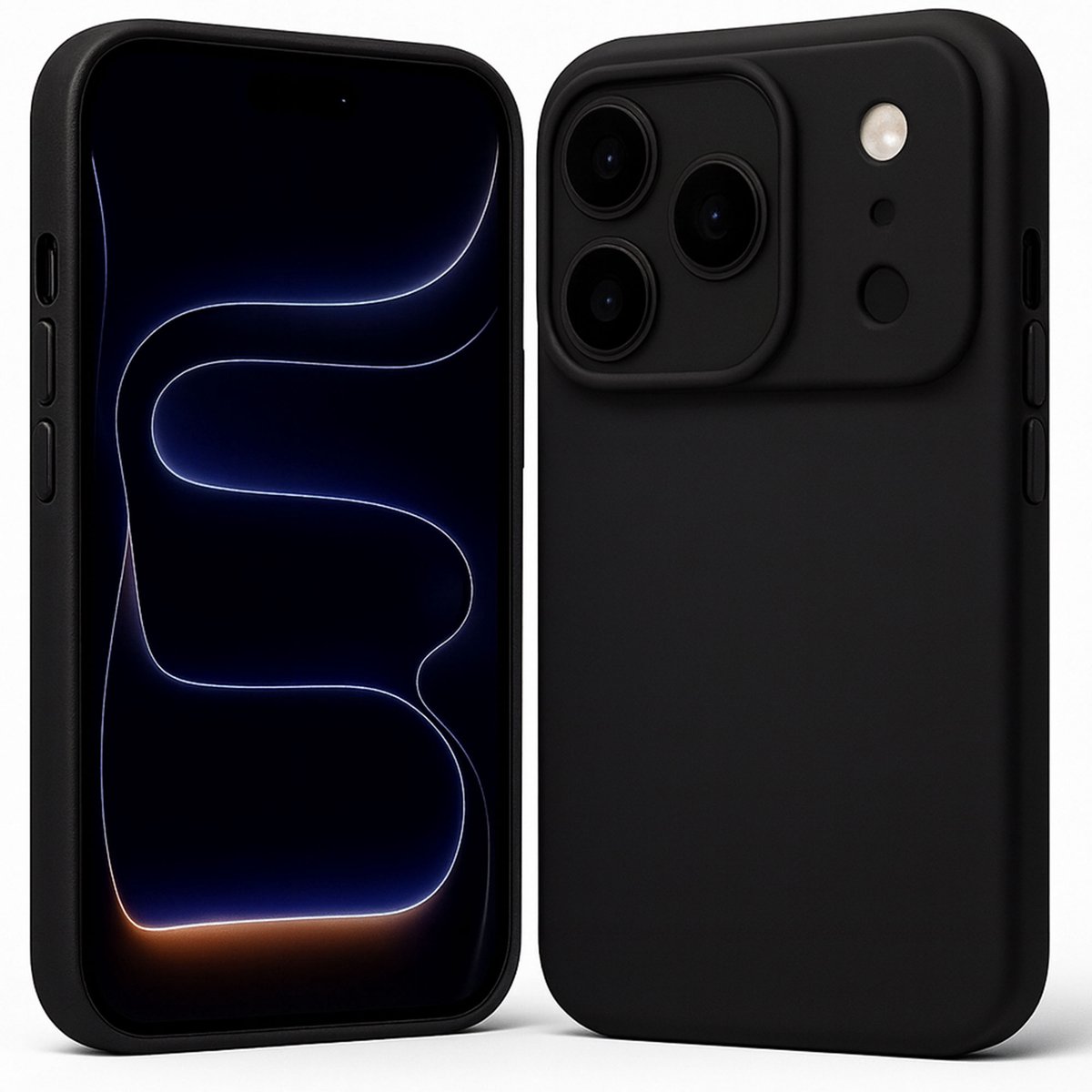 ChiGuard Hoesje Geschikt voor iPhone 17 Pro Max - Hoesje- Back Cover Case - Zwart