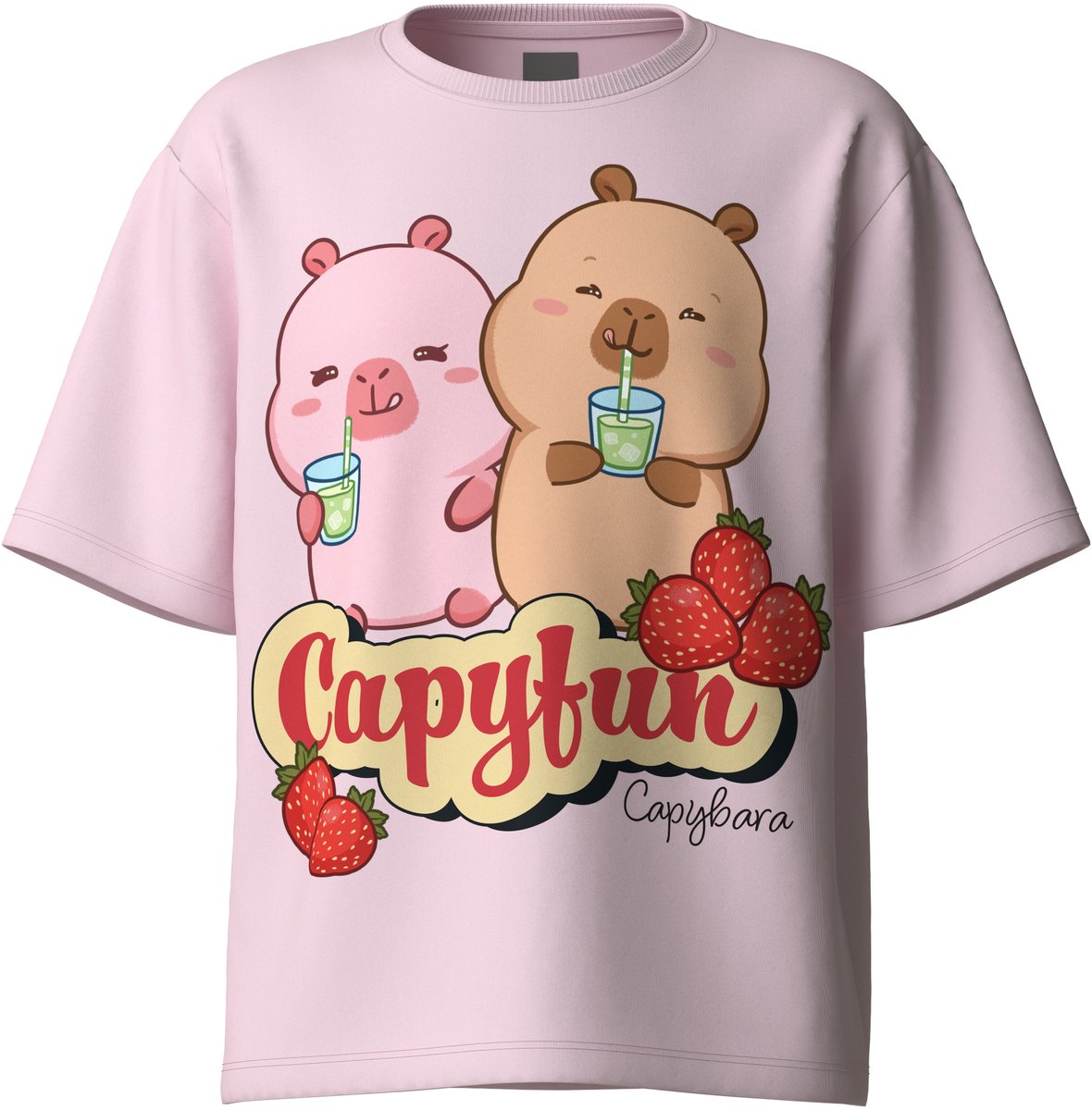 NAME IT - NKFABBI CAPYBARA SS NREG TOP LNOOS SKY - Meisjes - T-shirts