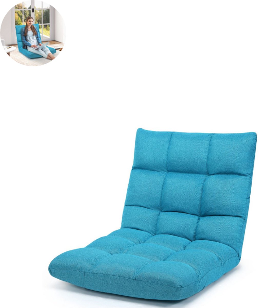 GranMaison Fauteuil - Relaxzetel - Relaxstoel - Relaxfauteuil - Stoel - Voor één Persoon - Turquoise