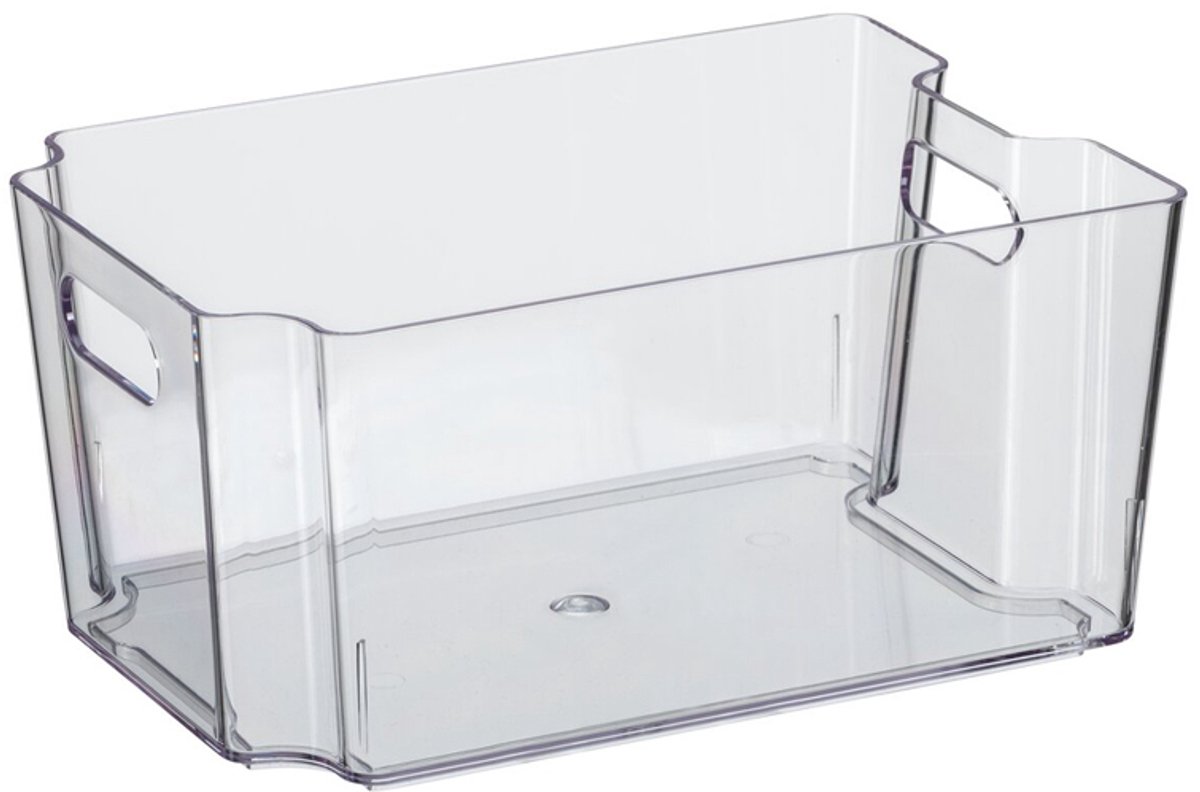 Plast Team koelkast organizer Nuuk transparant 7,9 liter met handgrepen
