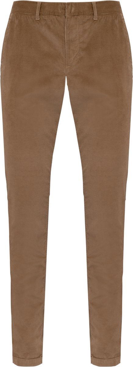 Spasso Ecologische herenbroek in ribfluweel SP743 - Dark camel - 50 NL (44 FR)