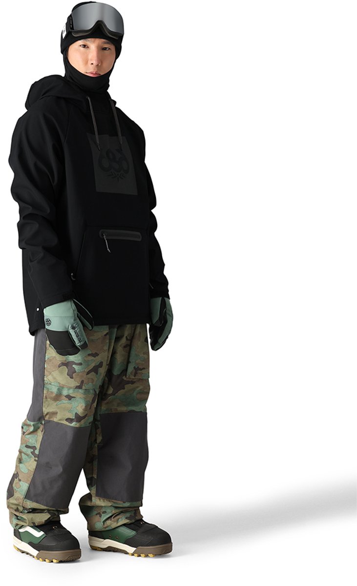 686 Waterproof Hoody Softshelljack Zwart M Man