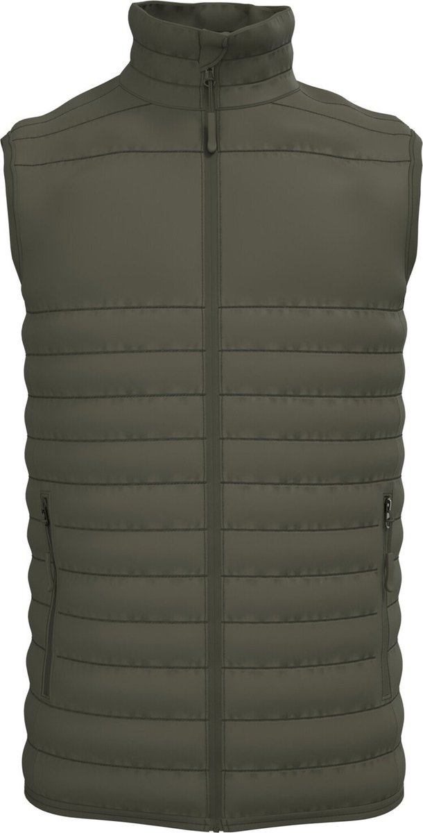 iDeal Basic Brand Gewatteerde heren bodywarmer IB6172 - Ideal Urban Khaki - XL