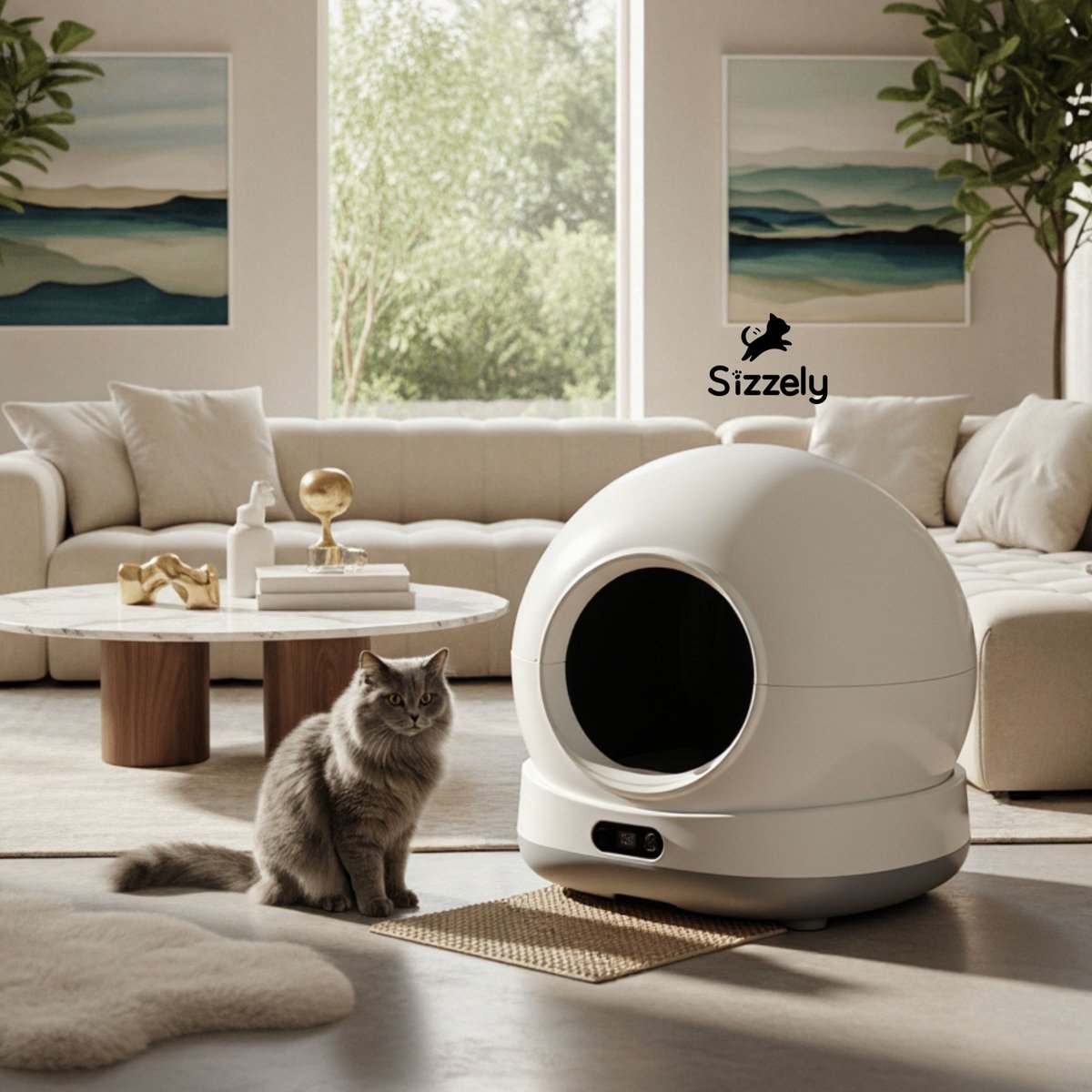 Sizzely Automatische Kattenbak - Zelfreinigend met App thumbnail 4