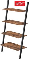 Hoppa! | Ladderkast | Bruin/Zwart | Metaal | 64 x 35 x 150 cm (B x D x H)
