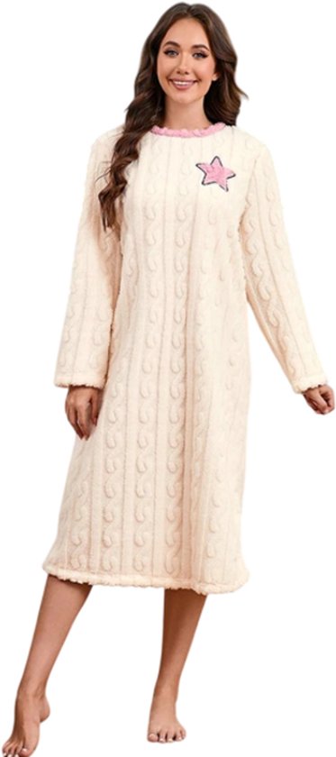 Nanso lang nachthemd/ kaftan in een echte Nanso print