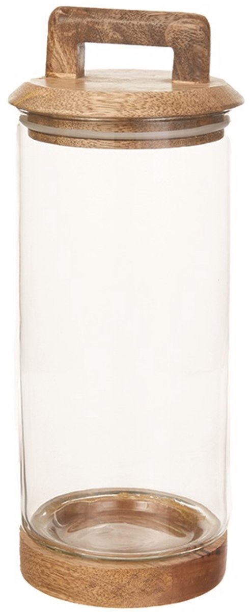 Opbergpot Pure Wood - House of Nature - Hoogte 27cm