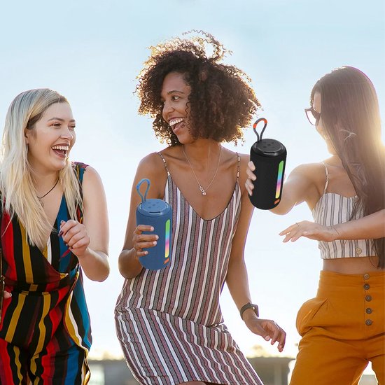 Zenwire Vibe BS-09 Bluetooth Speaker - Draadloze Draagbare Luidspreker 26W - Bluetooth 5.3 - FM Radio - IPX4 - TWS - USB-C - Micro SD - RGB — afbeelding 3