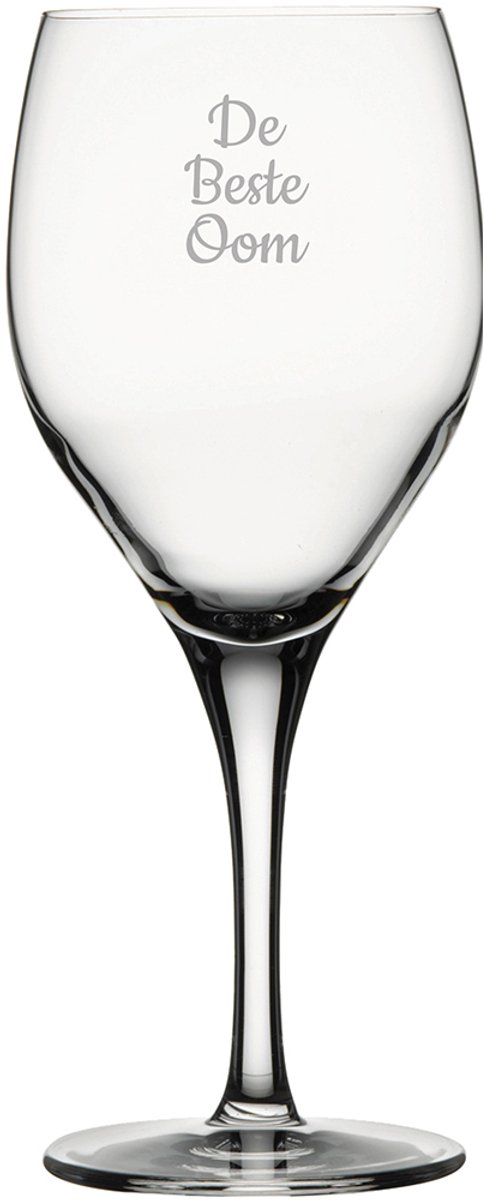 Gegraveerde witte wijnglas 34cl De Beste Oom