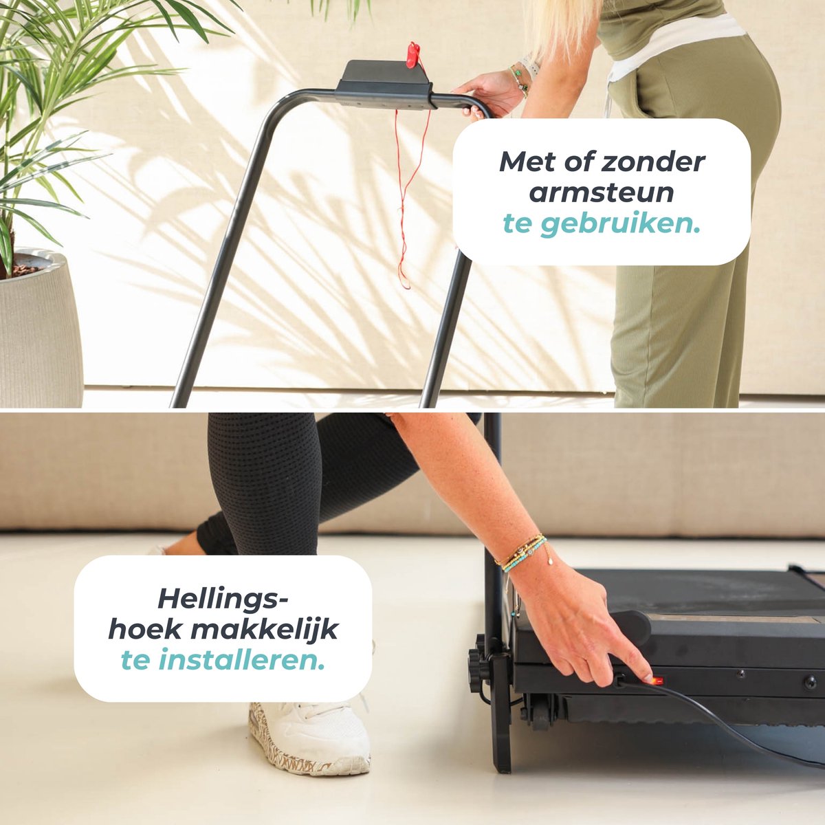 Afbeelding 3 van Easystep V10B - Loopband 1-10 km/h met 9% hellingshoek in 3 standen - Bekerhouder - Incl. Dempende Vloermat - Opvouwbaar & Inklapbaar - Wandelband Elektrisch - Walking Pad past onder Bureau - Renband Fitness - Opvouwbare Loopbanden - Walkingpad