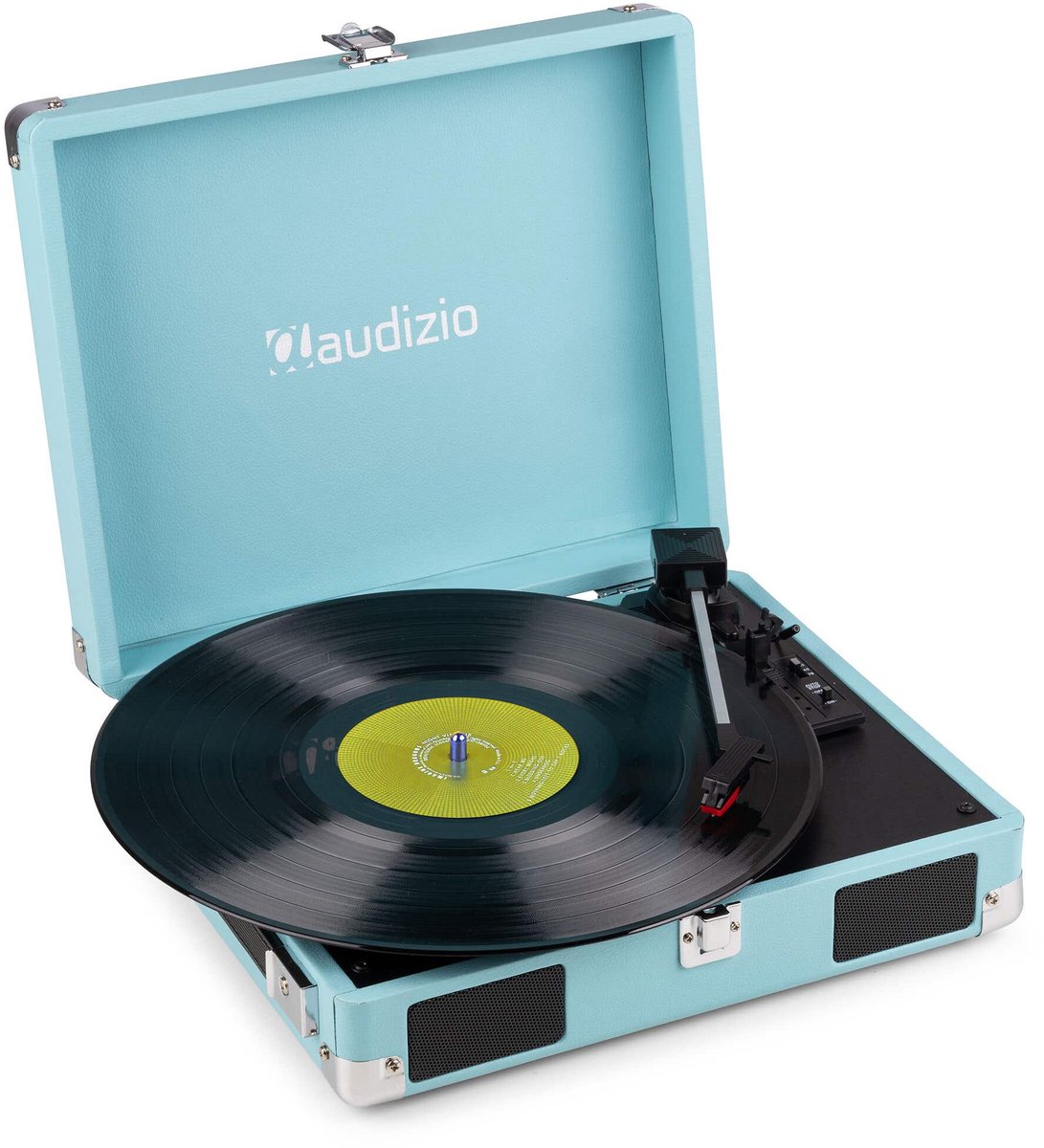 Platenspeler met speakers - Audizio RP111BL - Retro platenspeler - LP speler - Model 2025 - Blauw