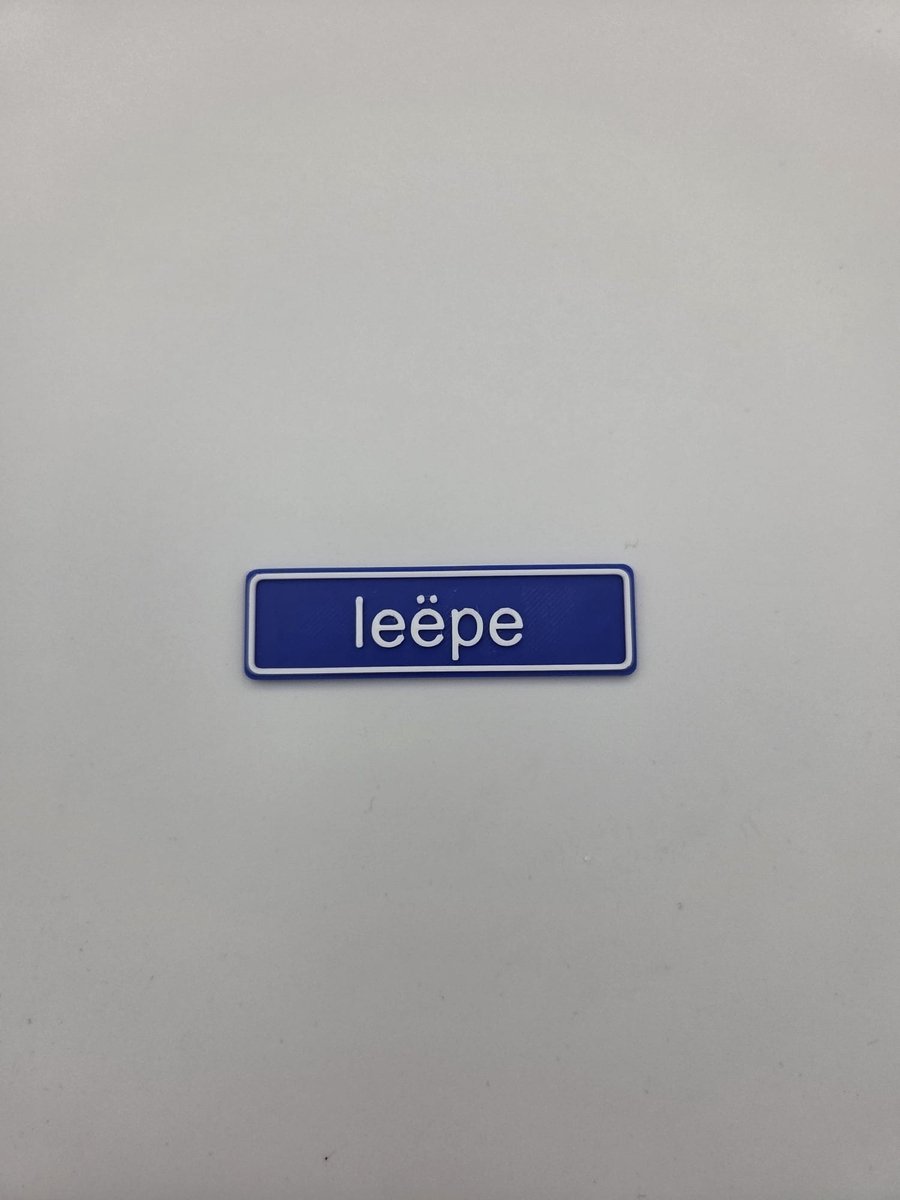3D plaatsnaam speldje Ieëpe