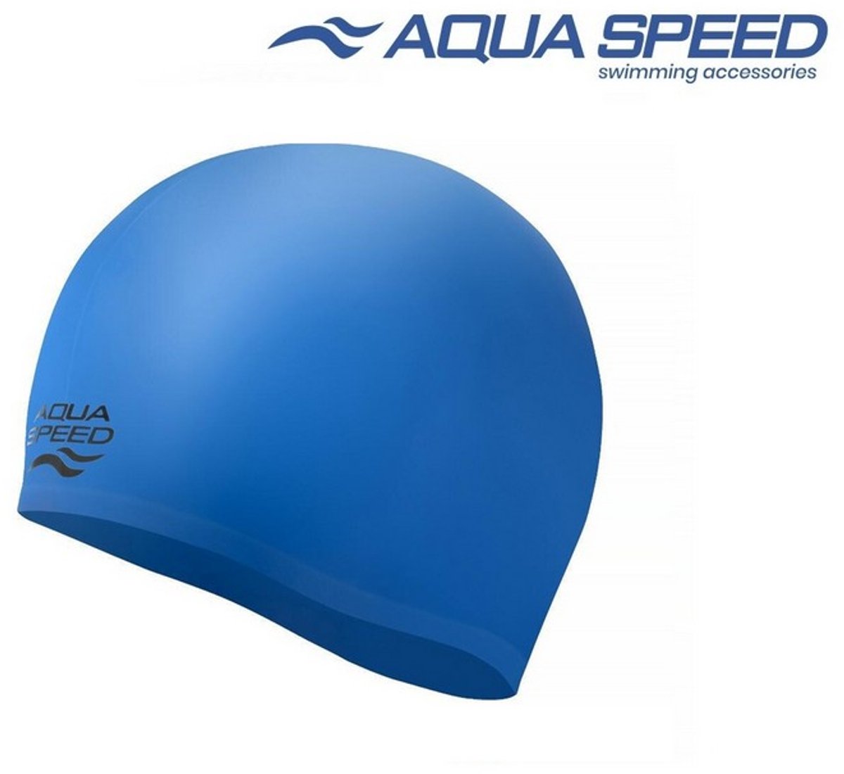 Aqua Speed Volume Cap Badmuts – Extra Ruimte & Comfort – Naadloos Siliconen – Chloorbestendig - Blauw