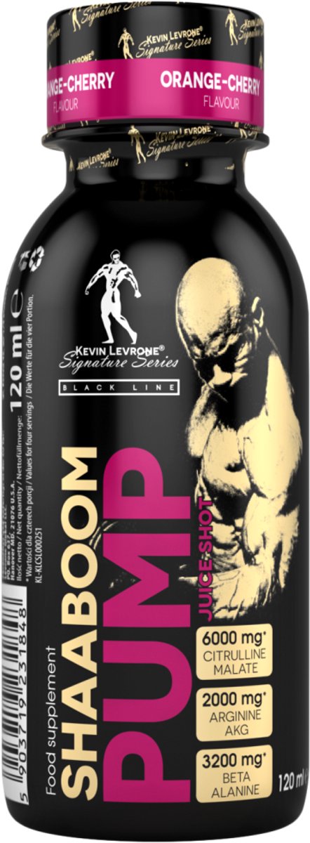 Kevin Levrone - Shaaboom pump shot pre workout 24x120 ml Exotic