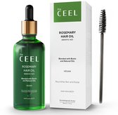 The CEEL Rozemarijn haarolie - Rozemarijn olie voor in het haar - Haarolie tegen haaruitval en voor sterke haargroei met biotine & natuurlijke oliën - Rosemary oil - Hair oil vegan - Haargroei serum 50ml