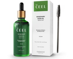The CEEL Rozemarijn haarolie - Rozemarijn olie voor in het haar - Haarolie tegen haaruitval en voor sterke haargroei met biotine & natuurlijke oliën - Rosemary oil - Hair oil vegan - Haargroei serum 50ml
