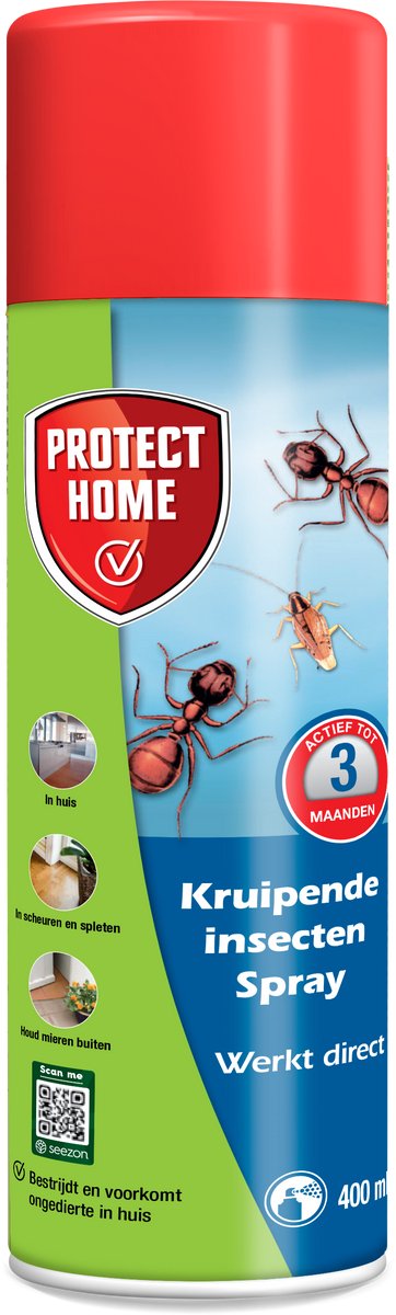 Protect Home Mieren- en Kruipend Insecten Spray – 400 ml – Werkt direct én langdurig – Voor binnengebruik – Tot 3 maanden bescherming