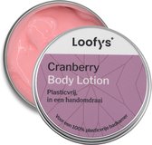Loofys Body Lotion Cranberry – Natuurlijke & Hydraterende Bodylotion – Plasticvrij, Vegan & Duurzaam – Herbruikbaar Blikje – 150g