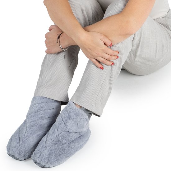 Chillaxy - Magnetron sloffen Deluxe - Pantoffels - Warme voeten - Verwarmde sloffen - Verwarmde sokken - Maat 36 t/m 42 - Lavendel