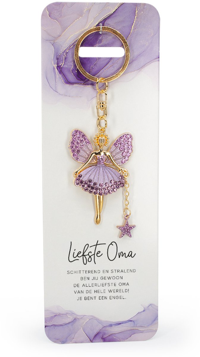Engel Sleutelhanger "Liefste Oma"