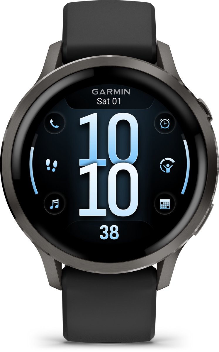 Garmin Venu 4 Multisport Smartwatch 41 mm AMOLED Slate Grijs/Zwart - afbeelding 3