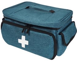 EHBO-opbergtas voor noodgevallen - Waterdichte pillendoos-organizer voor thuis, kantoor, auto en reizen
