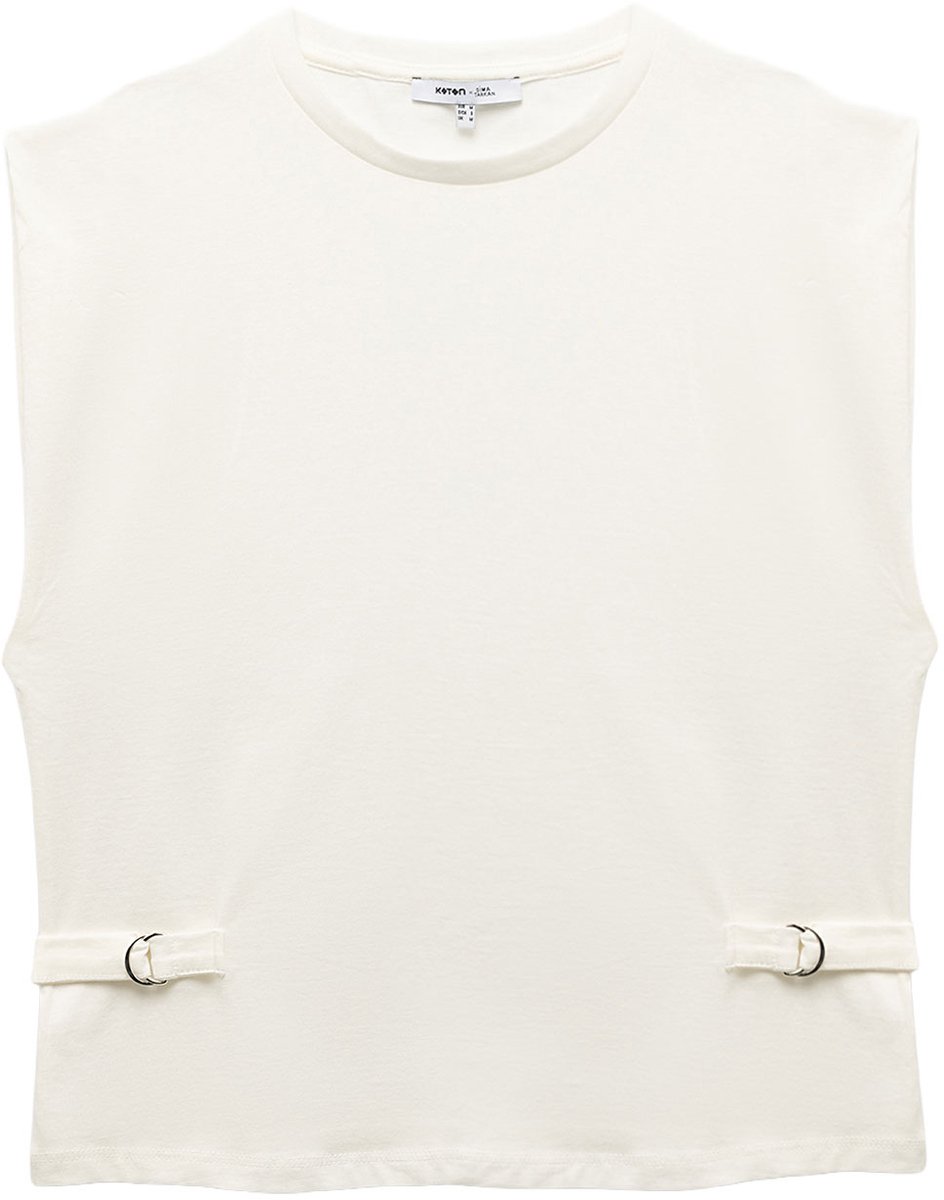 Mouwloos Bootkraag T-Shirt