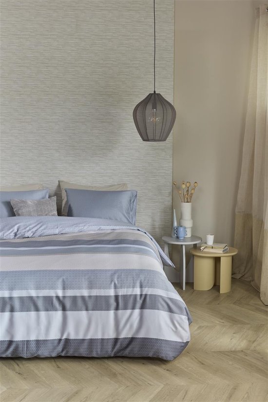 Beddinghouse Audrie dekbedovertrek - Lits-Jumeaux - 240x200/220 - Blauw van Merkloos — afbeelding 4