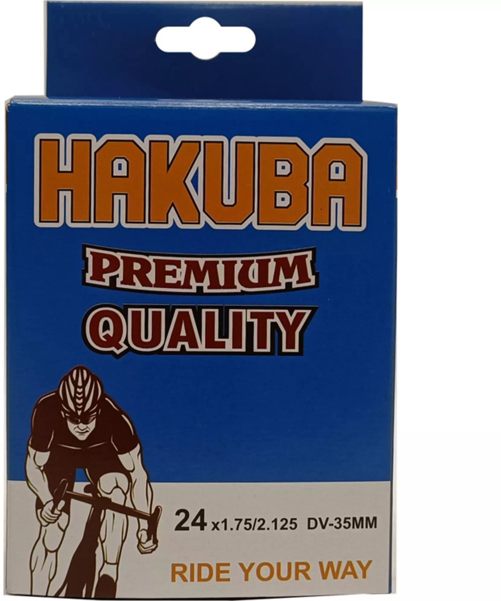 Hakuba Binnenband 24x1.75/2.125 - ETRTO 47/57-507/520 - Dunlop ventiel 35mm - Geschikt voor stadsfietsen