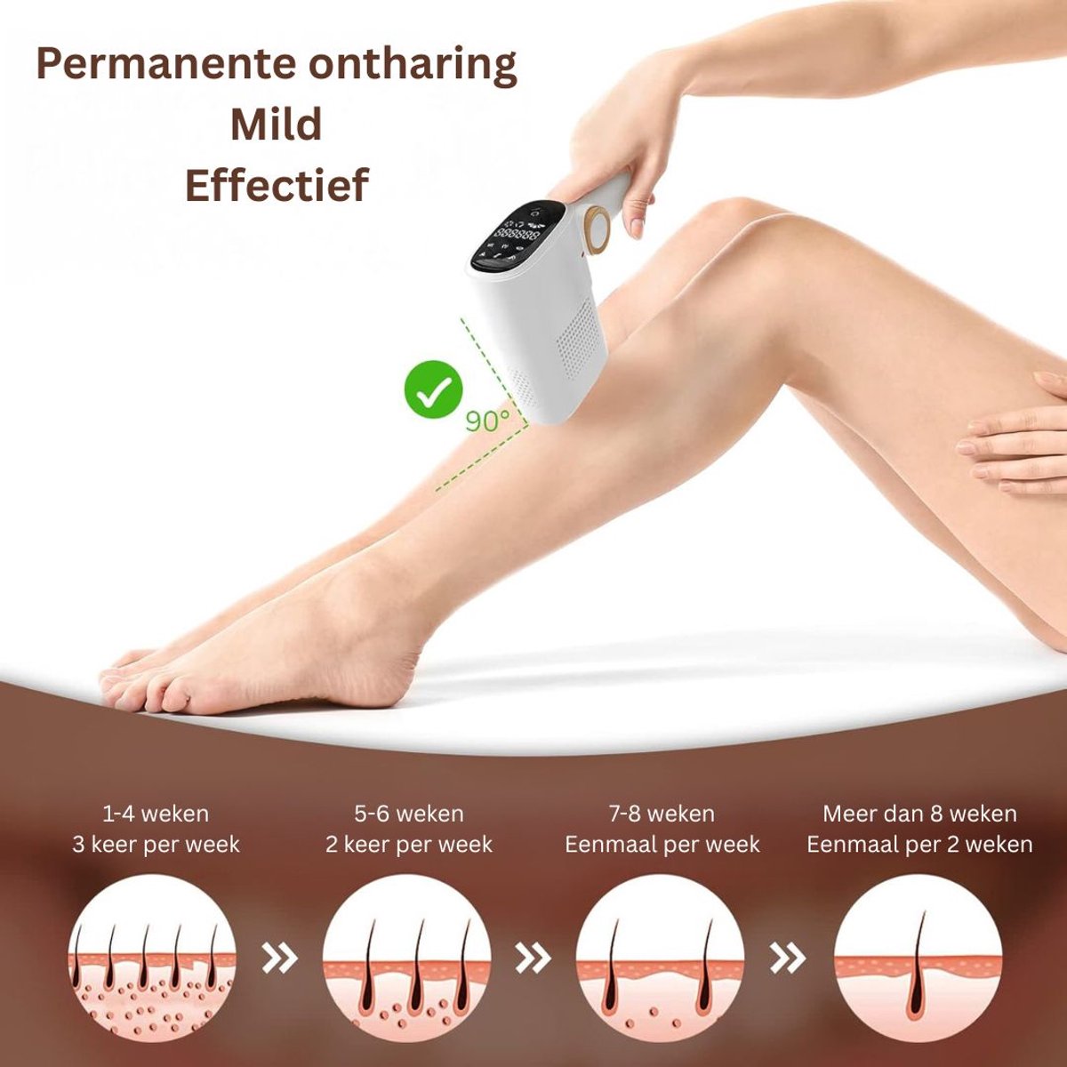MKSS® Laser Ontharingsapparaat - IPL Ontharing - Mannen & Vrouwen - Wit thumbnail 6