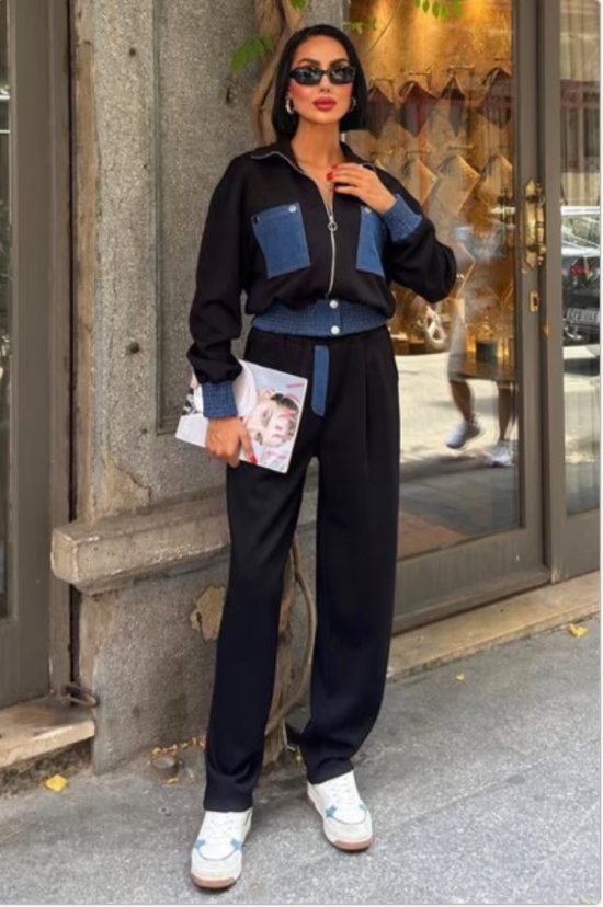 Ensemble Pyjama Femme Katoen / Homesuit Rose Manches Courtes Taille XL