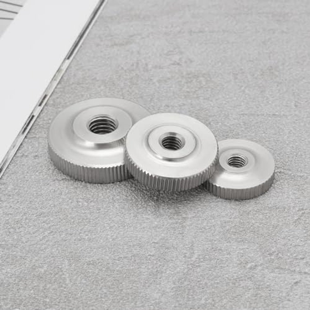 10pcs 304 Stainless Steel Knurled Thumb Nuts M3 M4 M5 M6 M8 Thin Type Knurled Nut Replacement Part Hand Grip Low Type Knob Nut, DIN 467