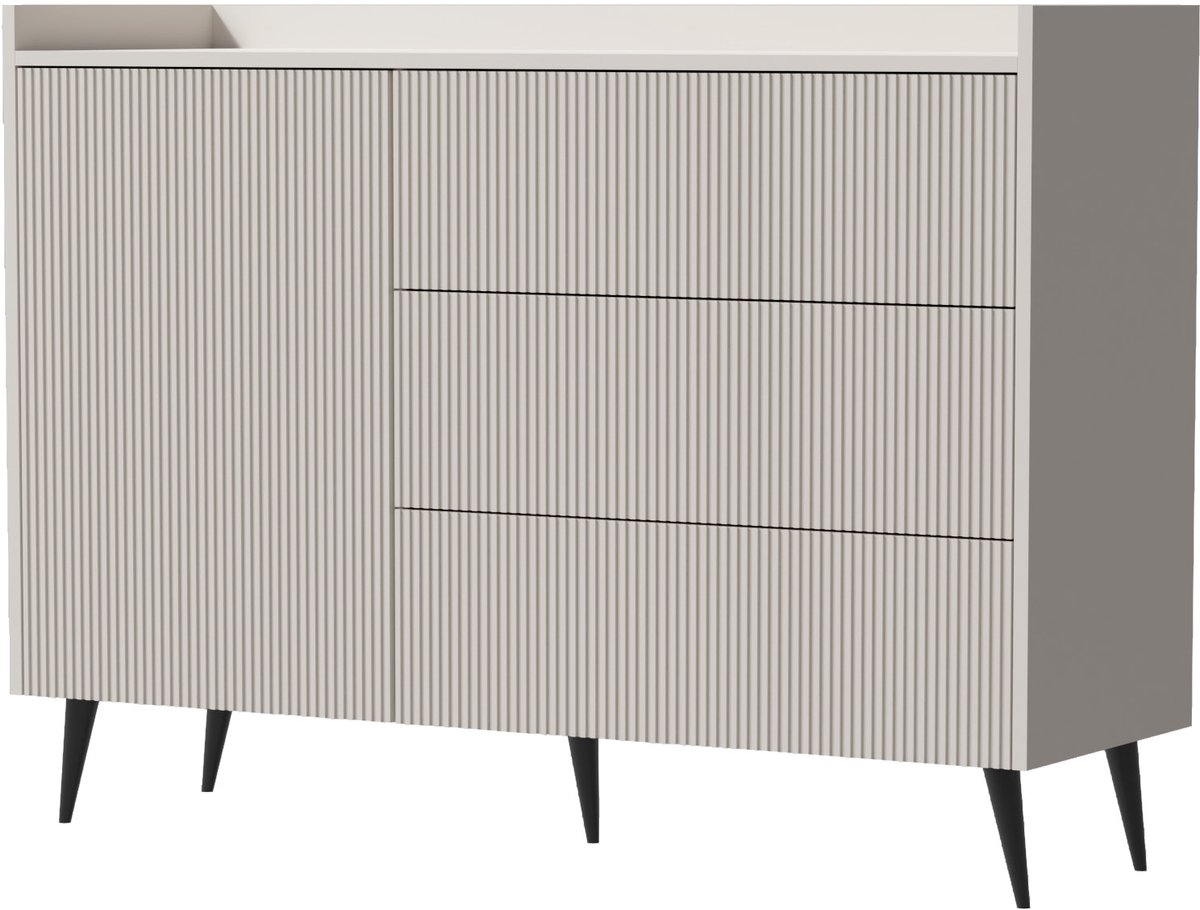 AZ Home Dressior ADEMO 4 126cm Kasjmier Kast Commode Opbergkast Woonkamer 126x92x41cm