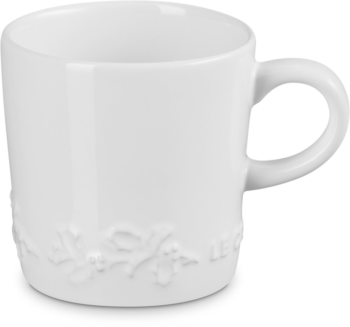 Le Creuset Mok - Holly Christmas - Wit - 350 ml