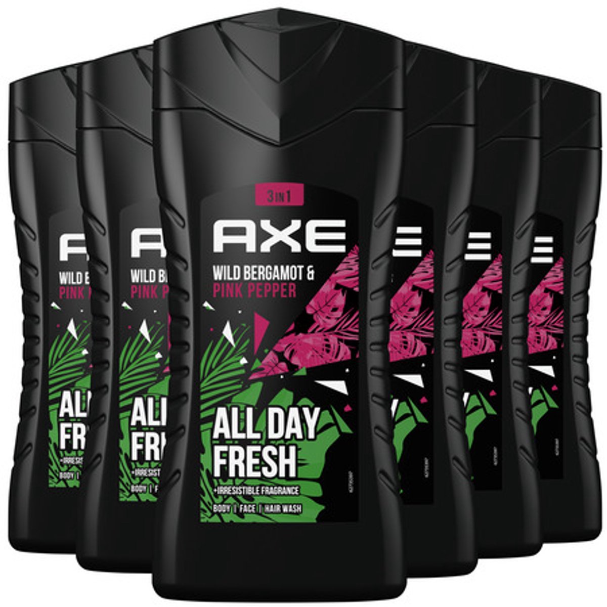 Axe Bergamot & Pink Pepper Douchegel - 6 x 250 ml  - Voordeelverpakking