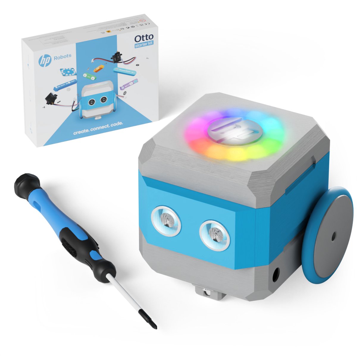 HP Robots Otto Builder Set | Robot Bouwpakket | Leren Programmeren | STEM Speelgoed | 8+