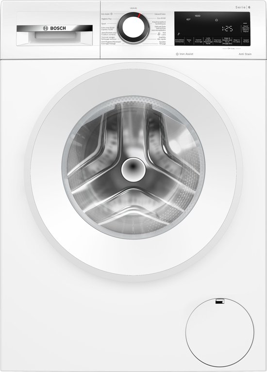 Bosch Serie 6 - WGG246ZEFG - Wasmachine - Wasmachine met stoom - 1600 rpm - 9 kg - Energielabel A - Iron Assist: vermindert kreukels tot 50% - NL/FR Display - Bespaar water met ActiveWater Plus