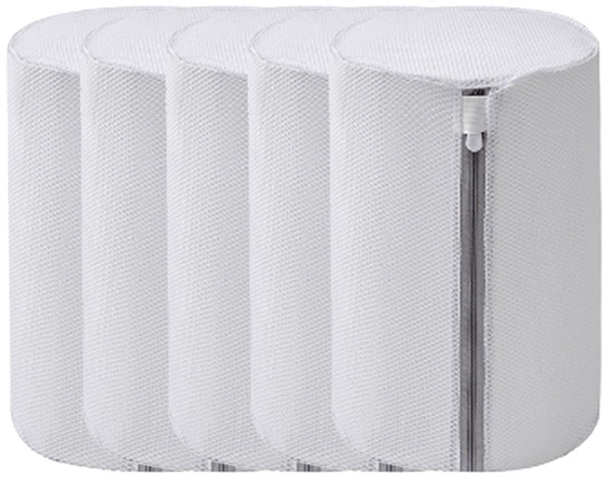 5-delig bh-net voor de wasmachine, waszak, ritsnet, geschikt voor bh's, schoenen, lingerie en waszakken voor delicate stoffen - 33 x 22 cm